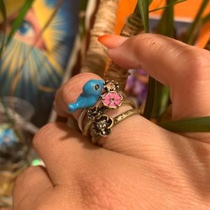 *Free As A Bird 3 Piece Ring Set